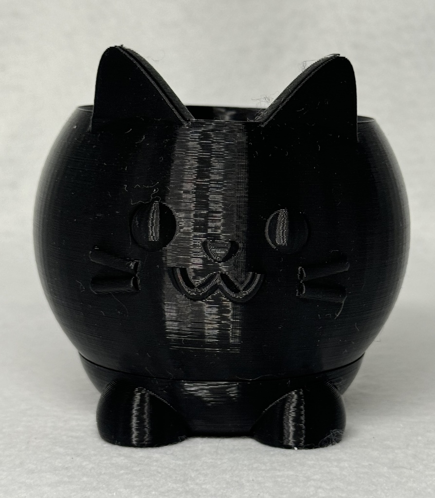 ネコの植木鉢 受け皿つき