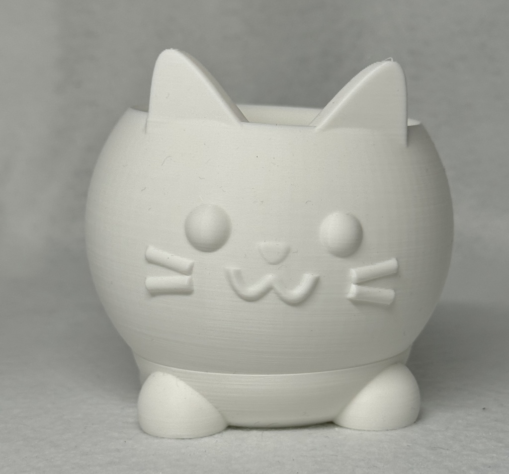 ネコの植木鉢 受け皿つき