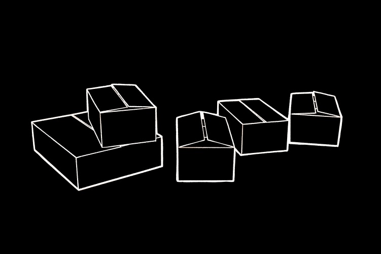 ダンボールTシャツ(黒)