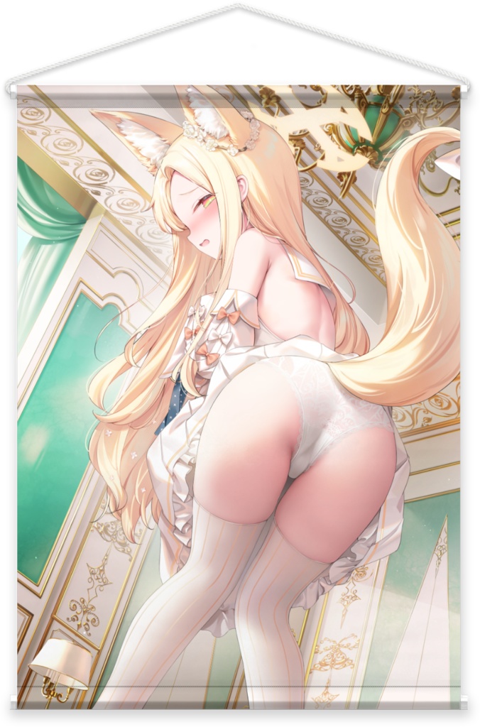 鬼針草先生 描き下ろし「セイアちゃん」Wスエードタペストリー