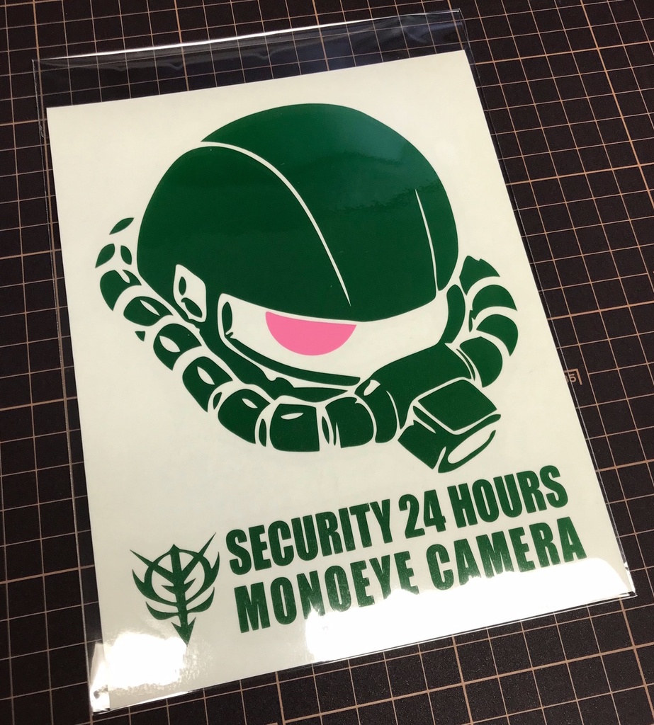 ☆量産型【MS-06J・モノアイカメラ】ドラレコステッカー
