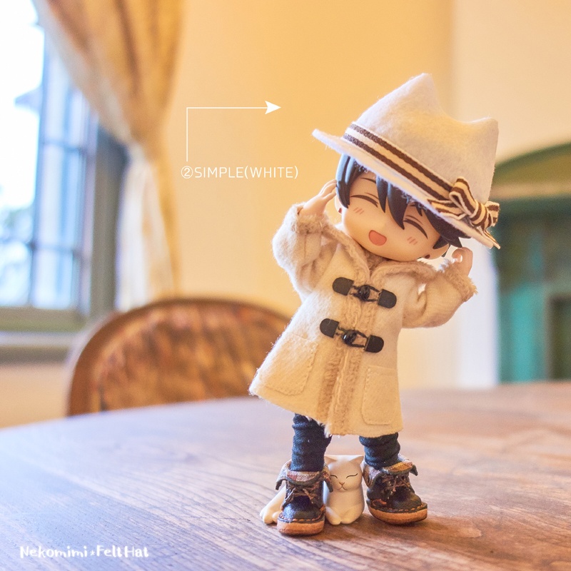 【次期頒布未定】猫耳フェルト帽子(ねんどろ用)