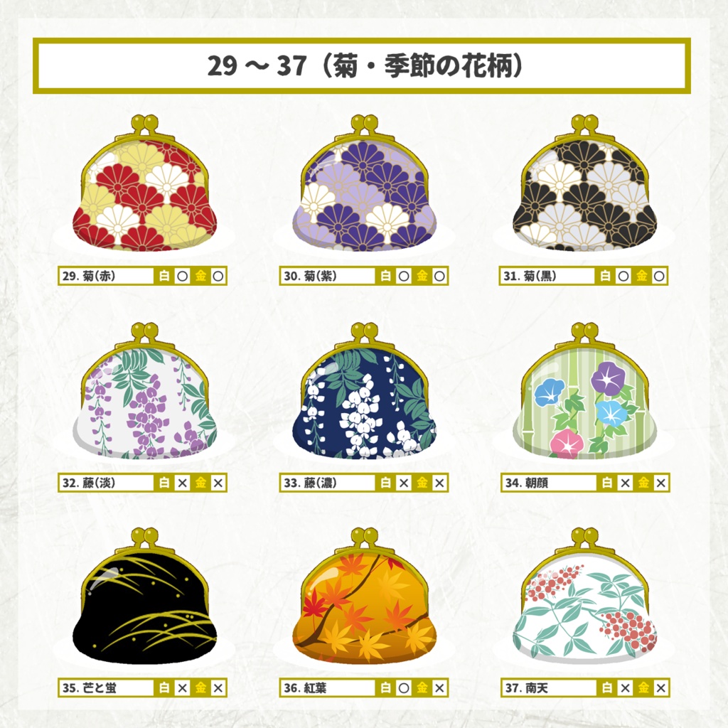 【三期締切済 / 11月中旬発送予定】ぬいぐるみ用がま口風迷子札