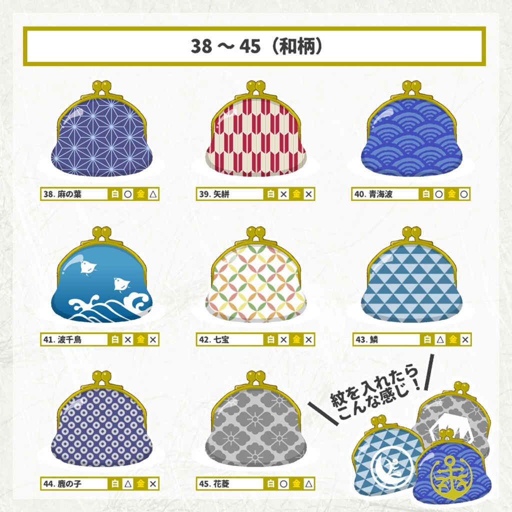 【三期締切済 / 11月中旬発送予定】ぬいぐるみ用がま口風迷子札