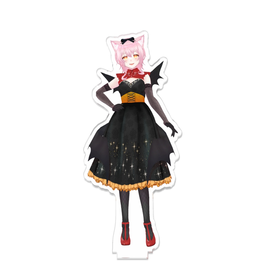 2周年記念つながるまにゃ(黒ドレス翼)