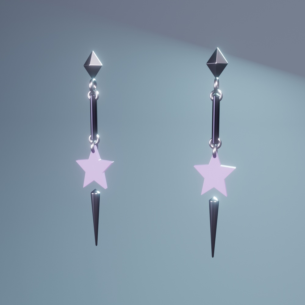Lunaspark Set|VRChat向け 10点アクセサリーセット【PhysBone/揺れ物対応】