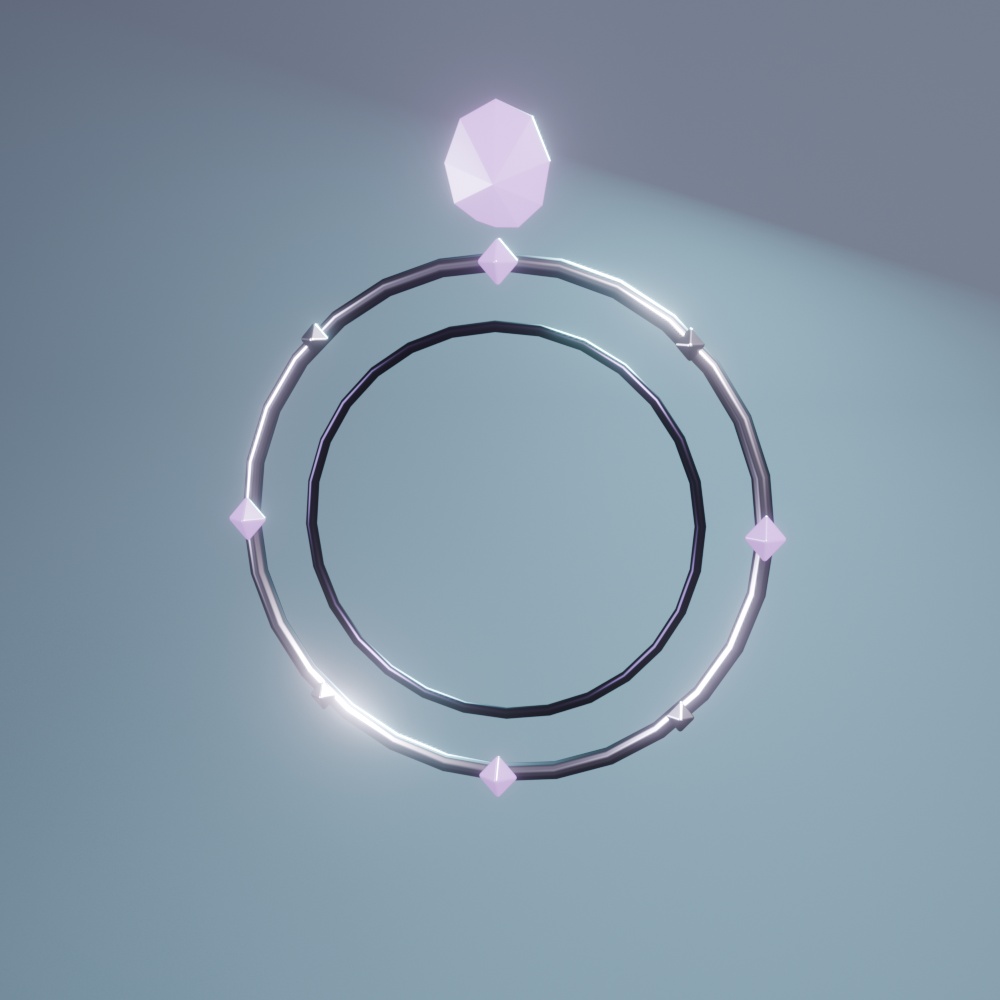 Lunaspark Set|VRChat向け 10点アクセサリーセット【PhysBone/揺れ物対応】