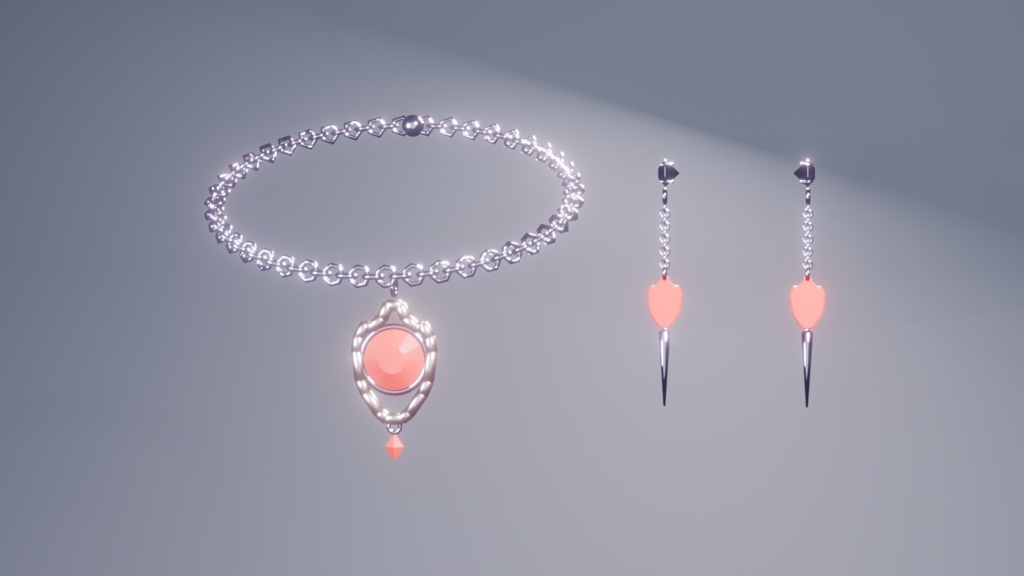 Ardoroar Set|VRChat向け 3点アクセサリーセット【PhysBone設定済み】