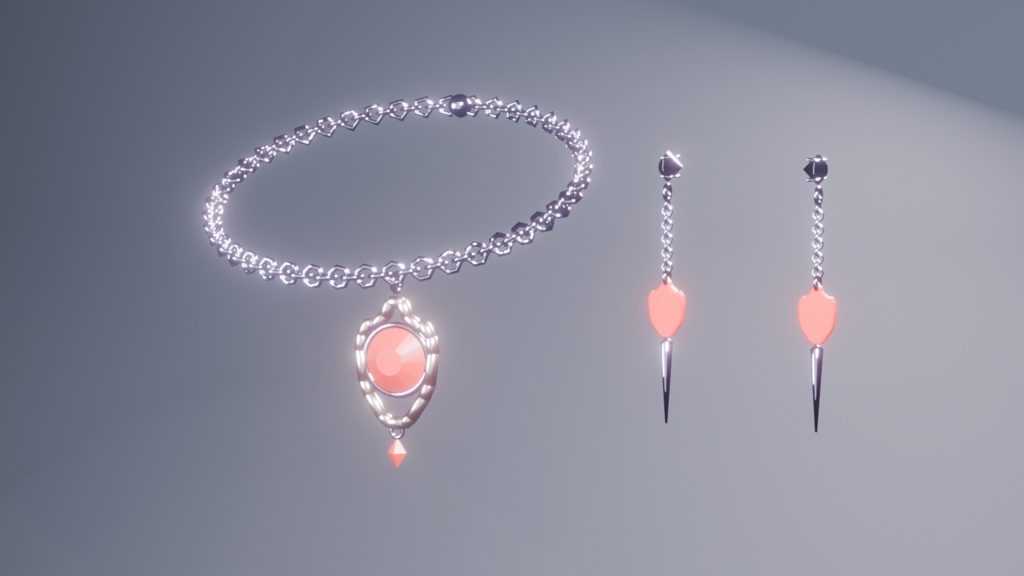 Ardoroar Set|VRChat向け 3点アクセサリーセット【PhysBone設定済み】