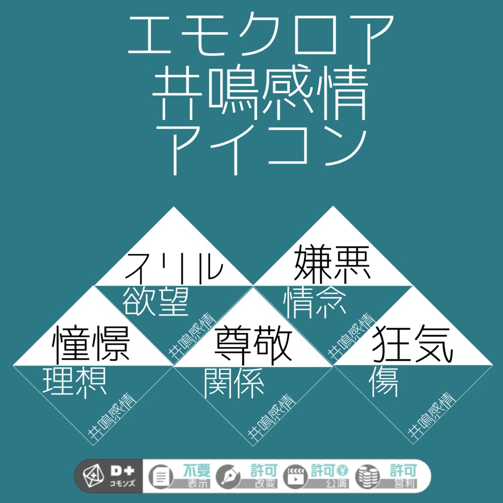 【無料・投げ銭】エモクロア共鳴感情アイコン