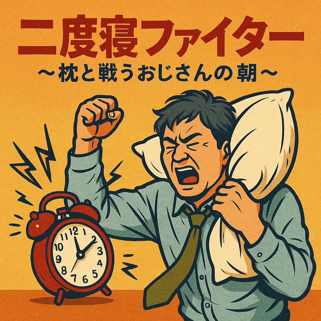 『二度寝ファイター ~枕と戦うおじさんの朝~』― 40代おじさんが繰り広げる、最も身近で壮絶なバトルソング ―