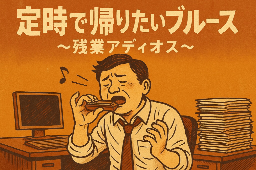 『定時で帰りたいブルース 〜残業アディオス〜』― サラリーマンの本音を歌い上げる、哀愁とユーモアのブルース ―