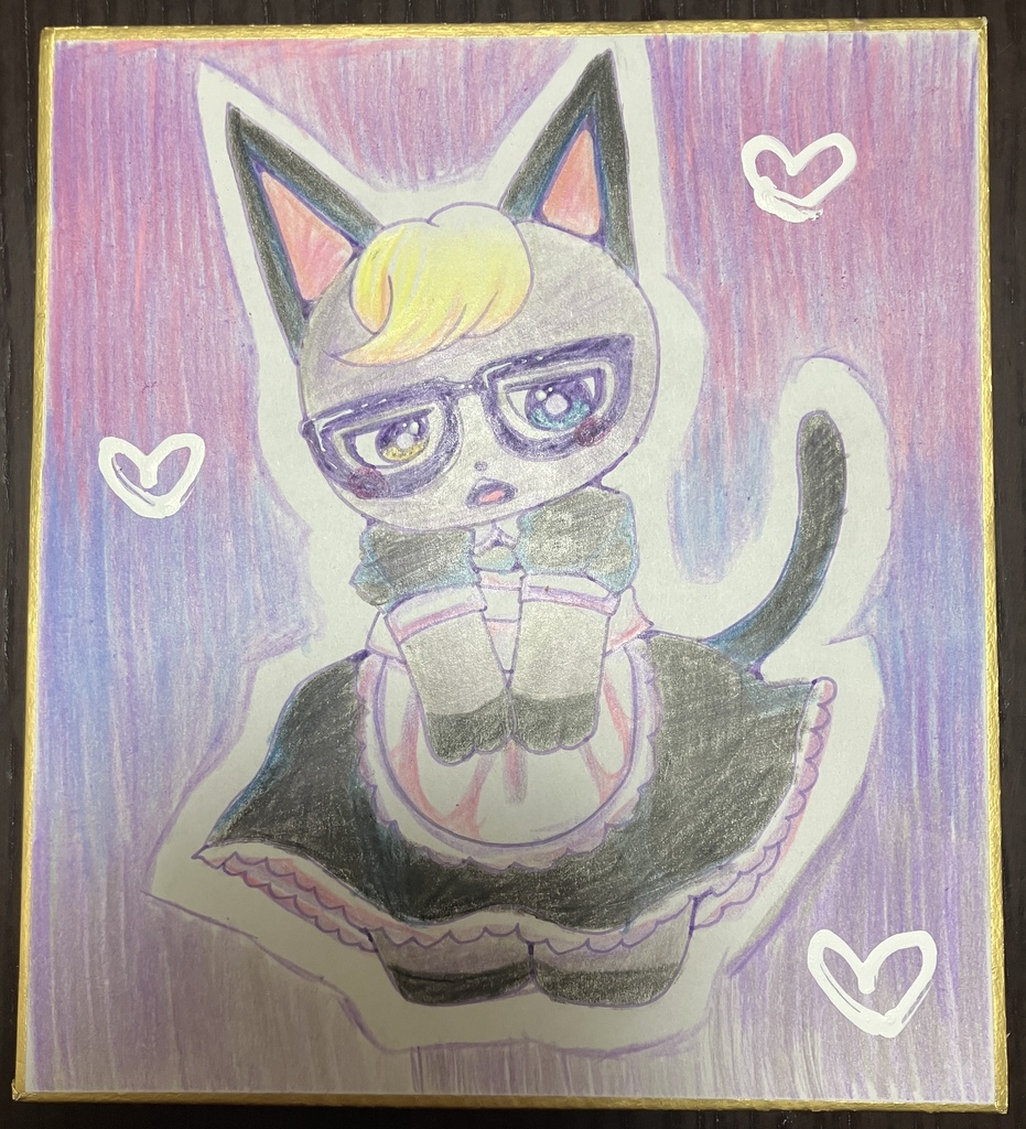 メイドジャック手描き小色紙【最終値下げ】