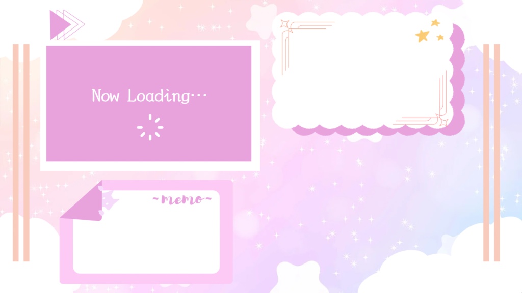 色差分豊富!配信画面オーバーレイ素材