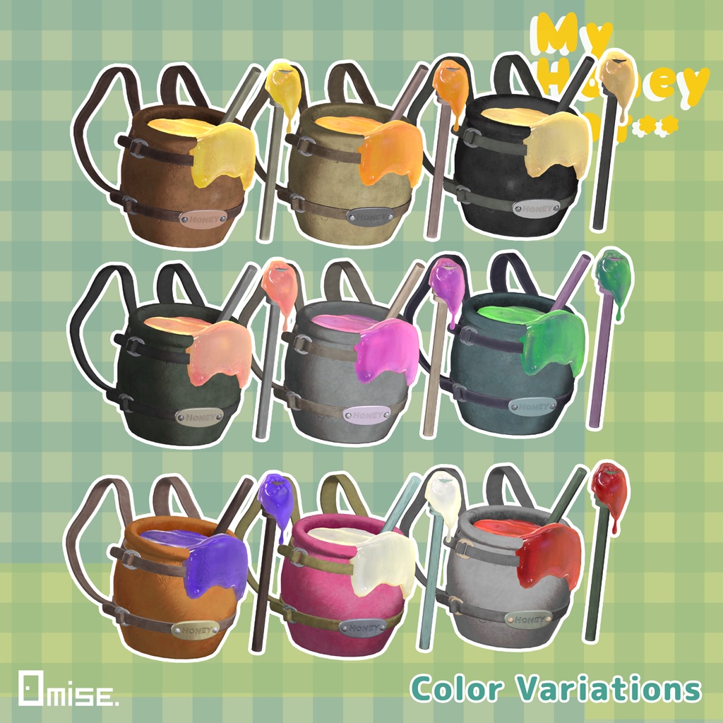 【VRCHAT】My Honey Pot 【アバターアクセサリー】