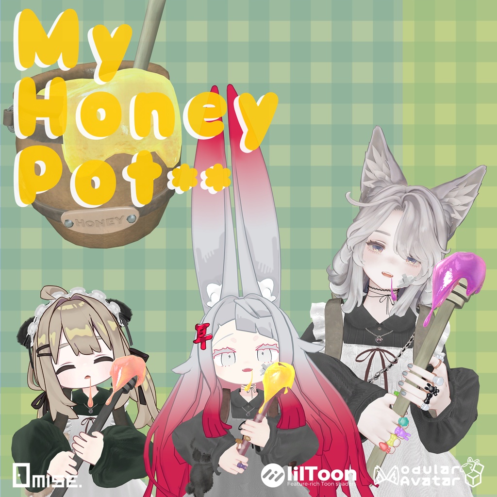 【VRCHAT】My Honey Pot 【アバターアクセサリー】