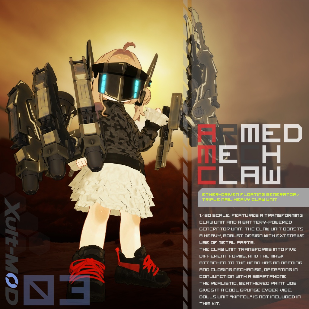 【新発売セール中】Armred Mech Claw【VRCHAT】