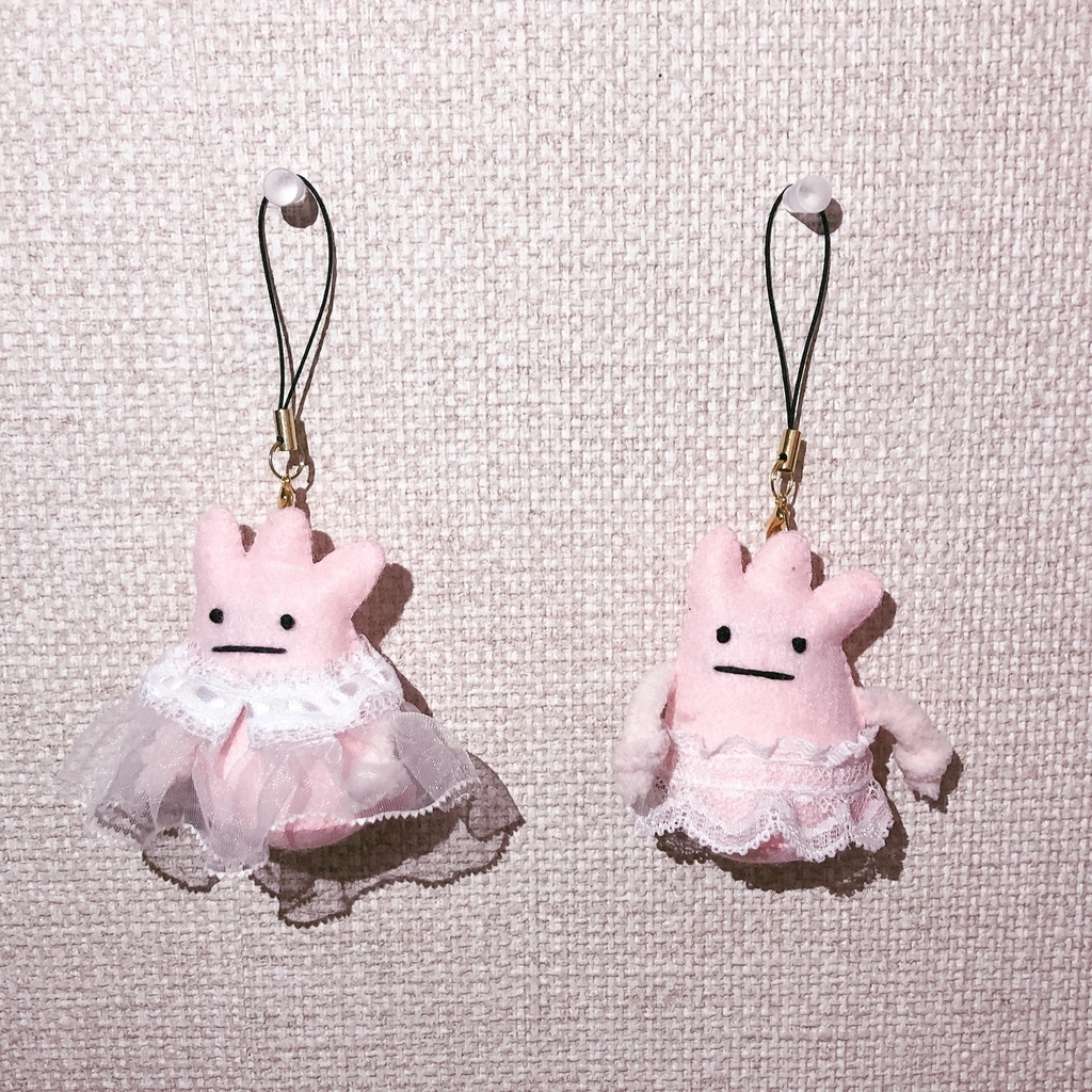 えほん&みみみっつうさぎ ストラップセット(おめかしver.)