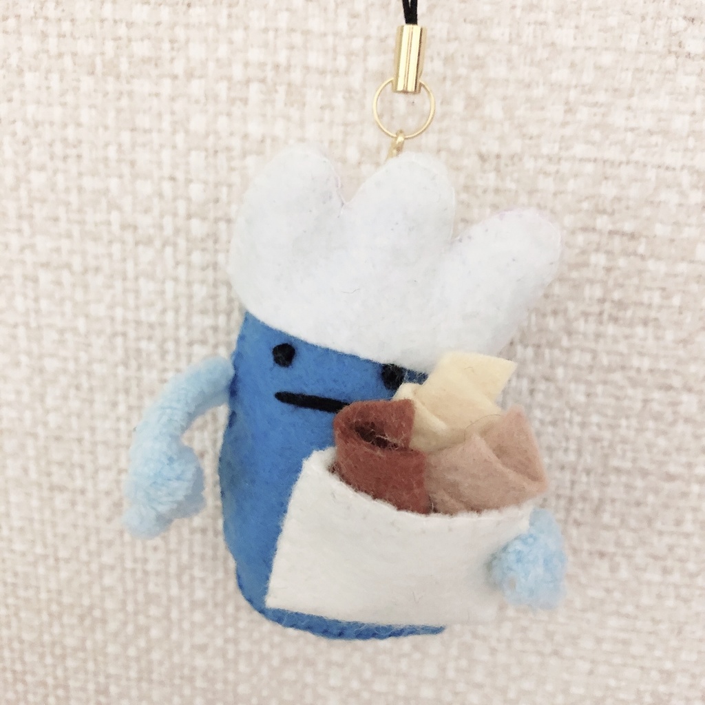 えほん&みみみっつうさぎ(パン屋)マスコット