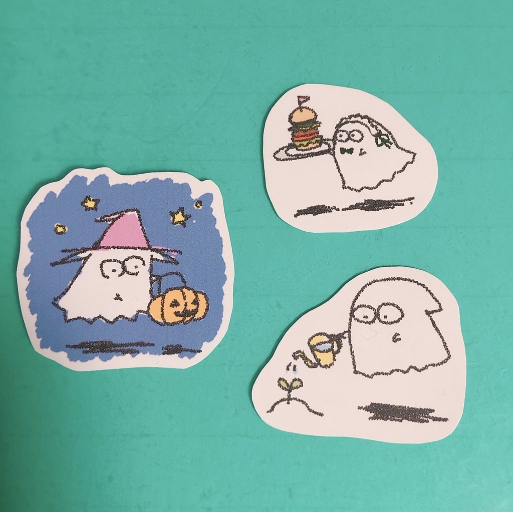 サラリーマンとおばけ/ポーチ&ミニシール