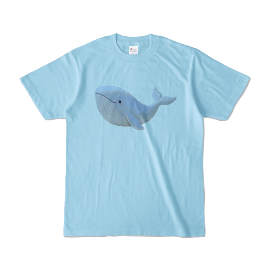 小さな白鯨 Tシャツ ライトブルー