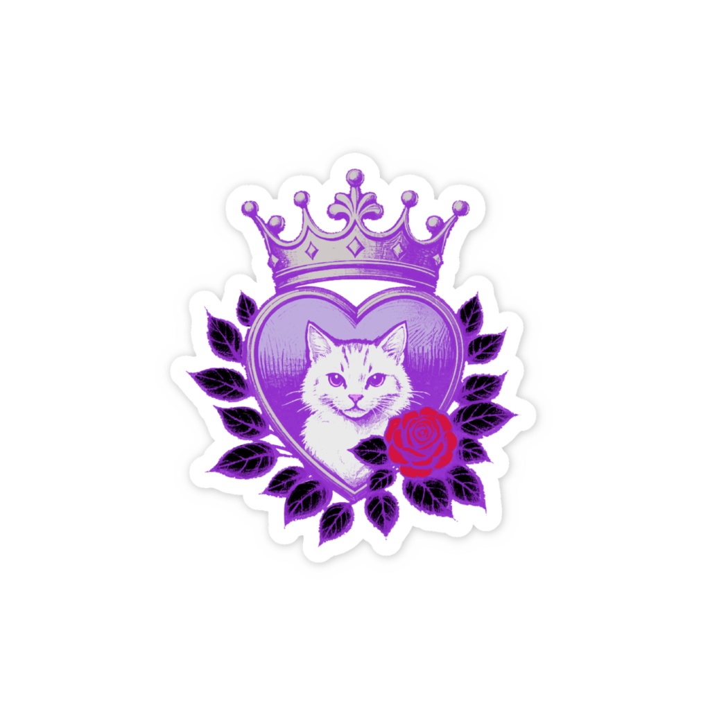 ロイヤル・キャット(紫)ステッカー