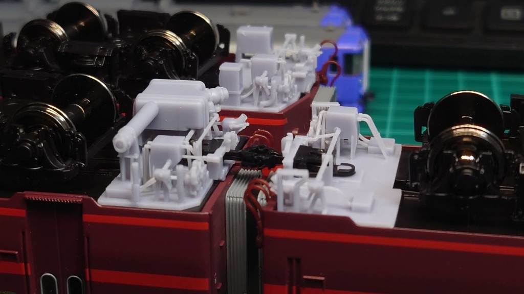 ※材質変更版※ サロンエクスプレス東京用 車端床下パーツ 1/80(HO)