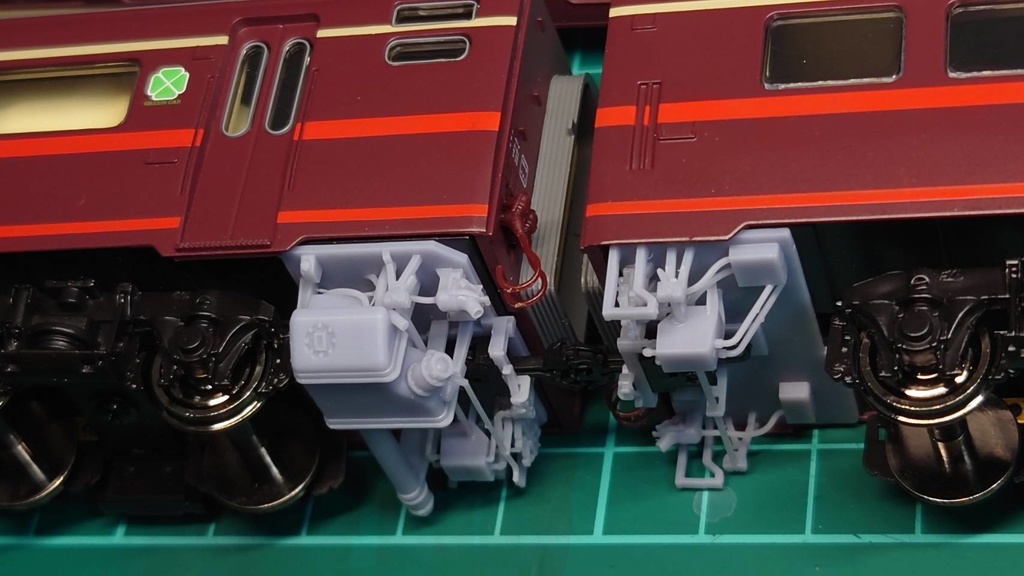 ※材質変更版※ サロンエクスプレス東京用 車端床下パーツ 1/80(HO)