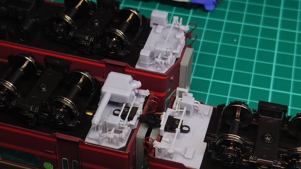 ※材質変更版※ サロンエクスプレス東京用 車端床下パーツ 1/80(HO)