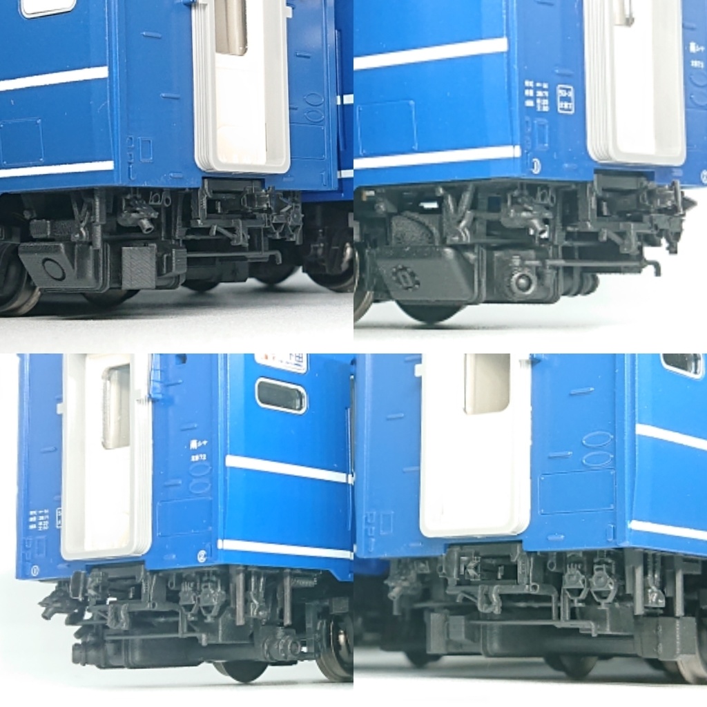 1/80 14系座席車 車端パーツ トイレ側・ドア側 ※素材変更品