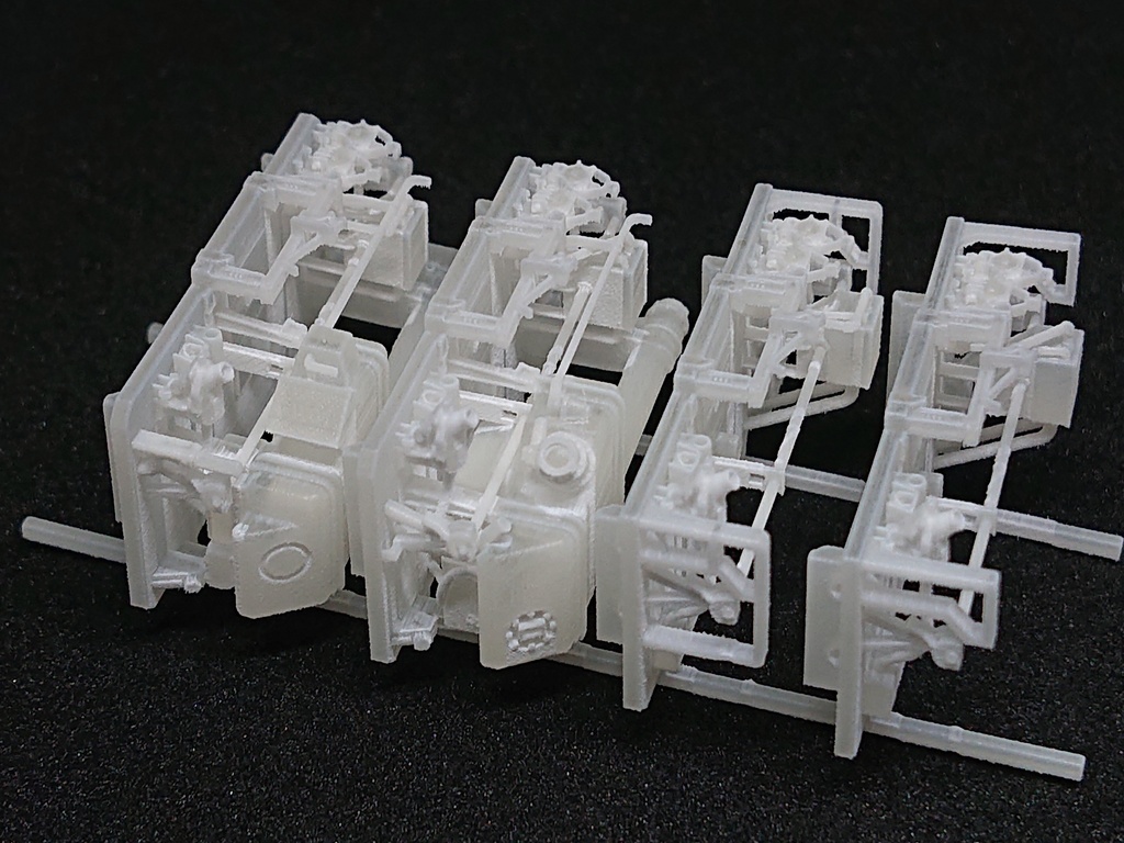 1/80 14系座席車 車端パーツ トイレ側・ドア側 ※素材変更品