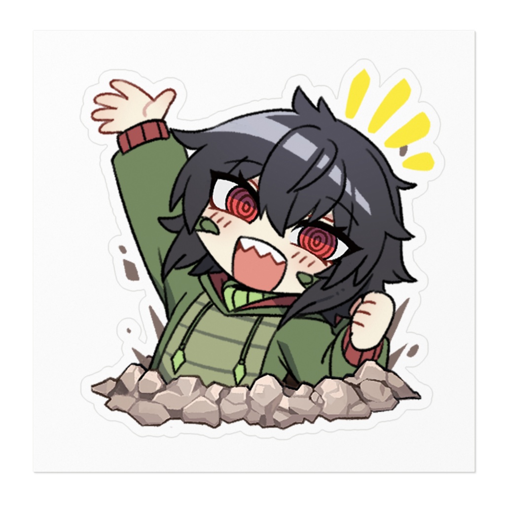 怪獣ちゃんのステッカー