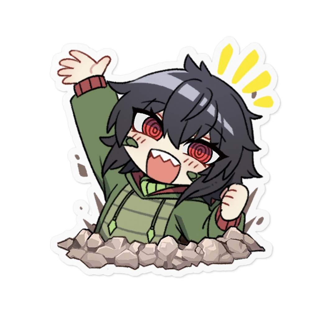 怪獣ちゃんのステッカー