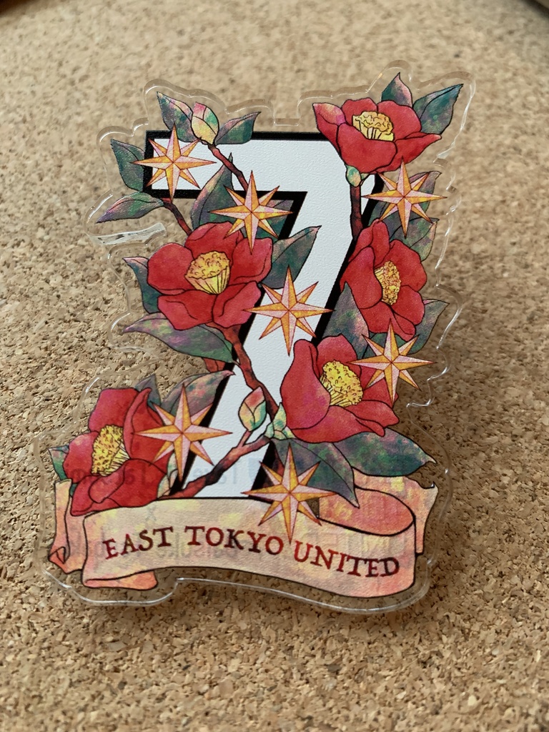 タツバキ概念アクリルバッジ