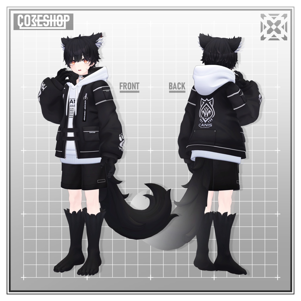 オリジナル3Dモデル「リュオン-Ryuon-」