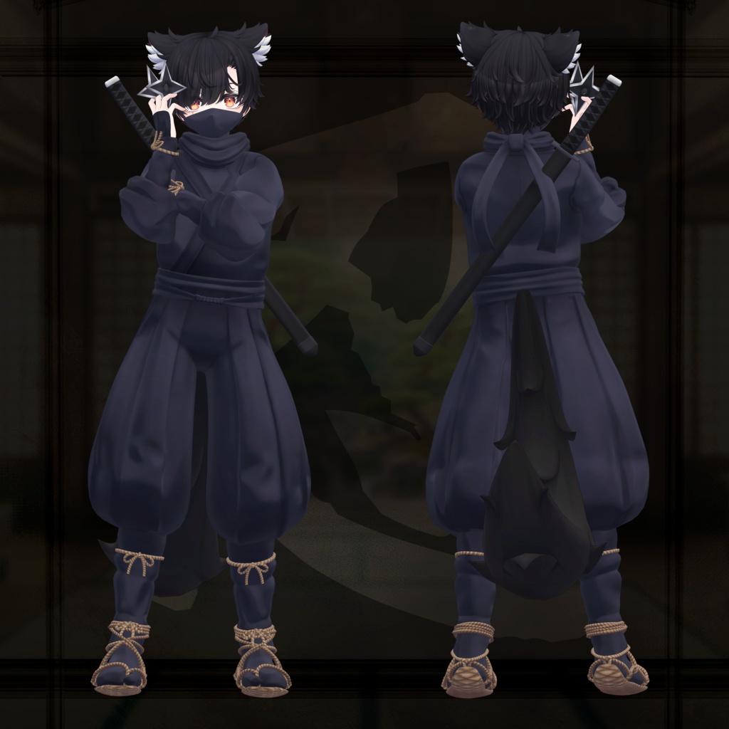 ClassicNinjaStyle ー忍ー【6複数アバター対応/武器ギミック付】