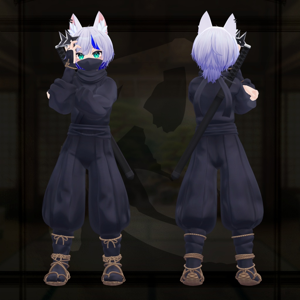 ClassicNinjaStyle ー忍ー【6複数アバター対応/武器ギミック付】