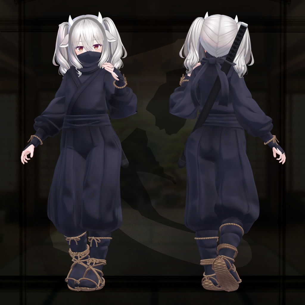 ClassicNinjaStyle ー忍ー【6複数アバター対応/武器ギミック付】