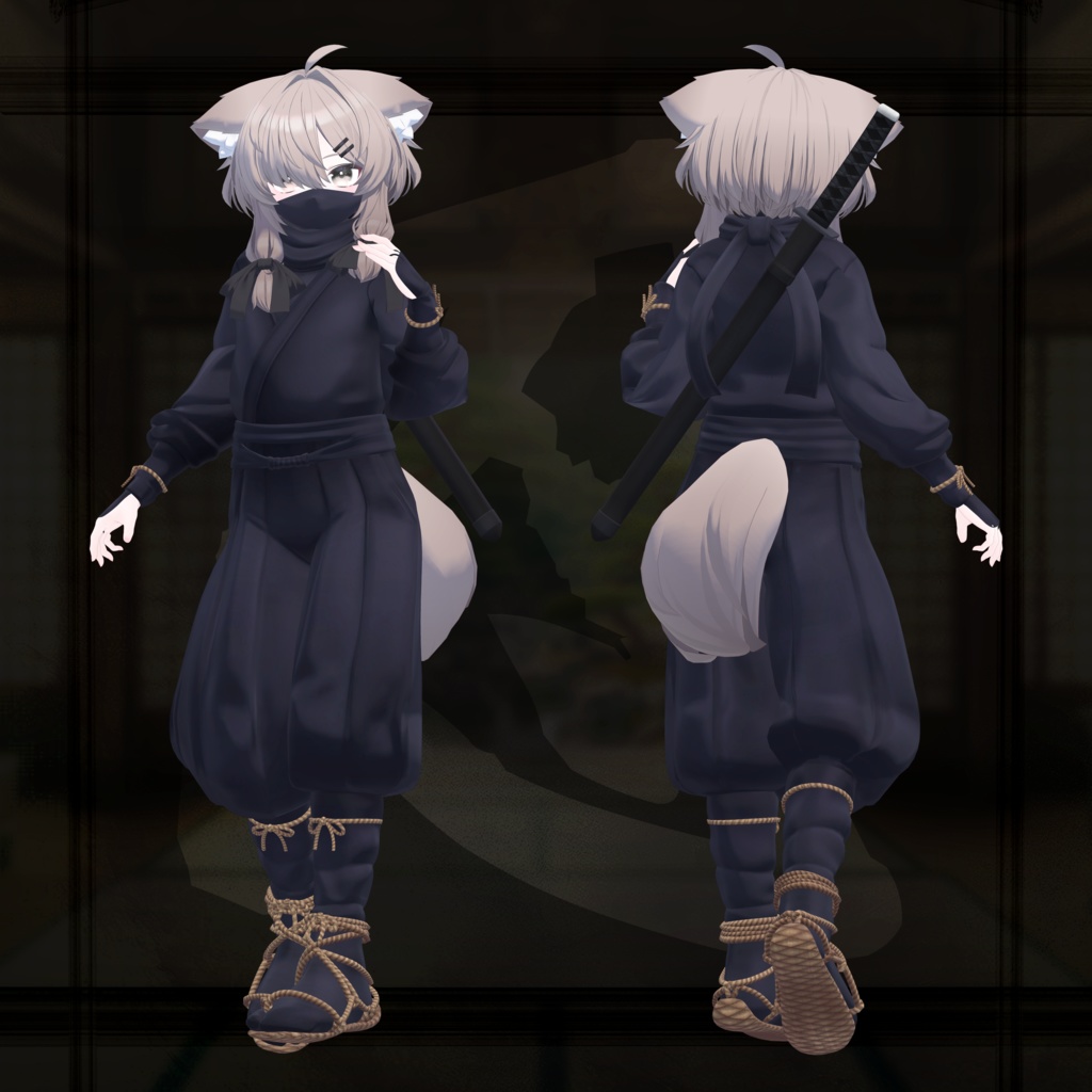 ClassicNinjaStyle ー忍ー【6複数アバター対応/武器ギミック付】