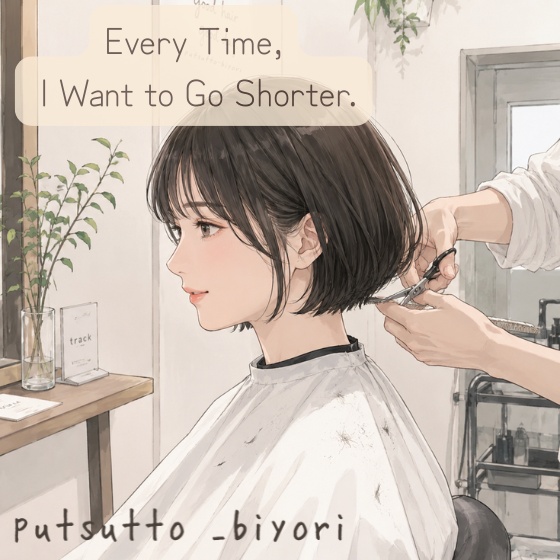 行くたび、短くしたくなる。/ Every Time, I Want to Go Shorter.