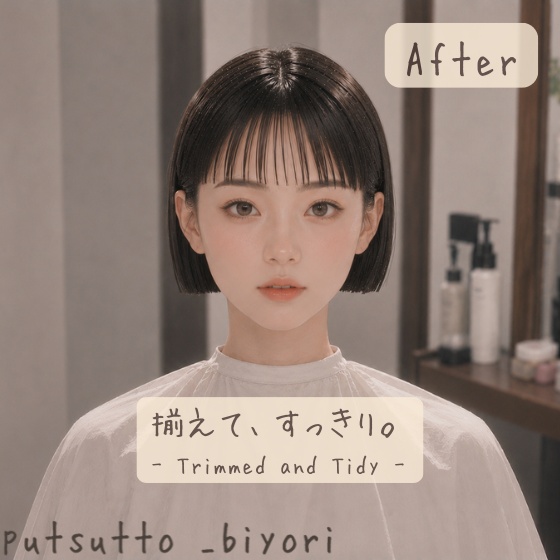 揃えて、すっきり。 - Trimmed and Tidy -