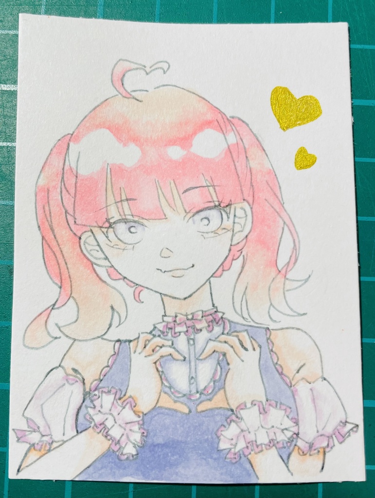 手描き アナログ オリジナル イラスト 女の子