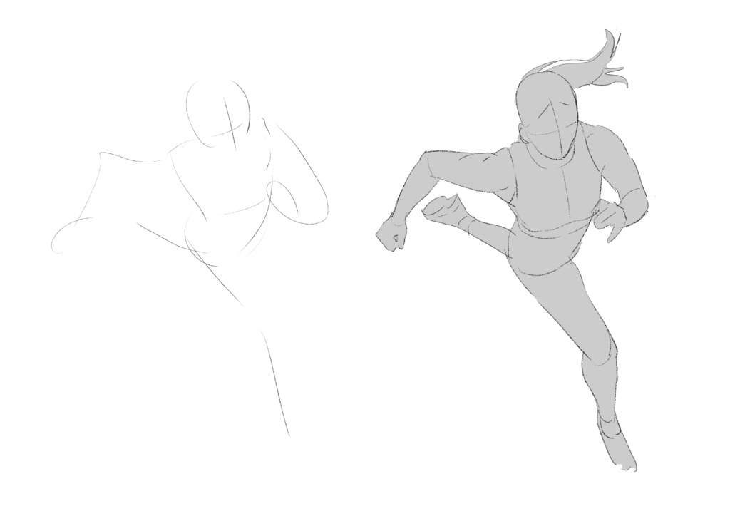 【Clipstudio版】ポーズアイデア&模写に使える!イラストスキルアップのための絵の練習帳5月号