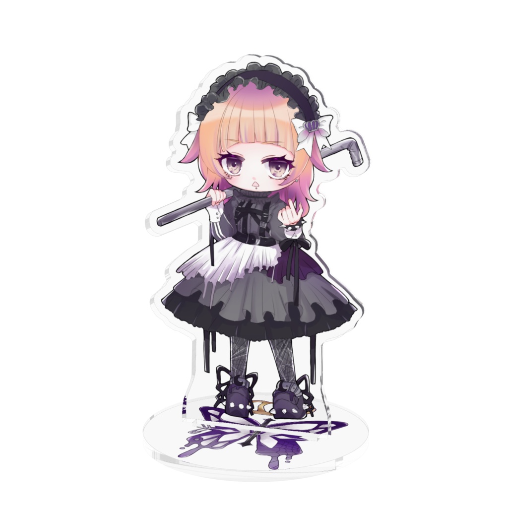 3周年記念【SD紫月カレン鉄パイプver.】アクリルスタンド
