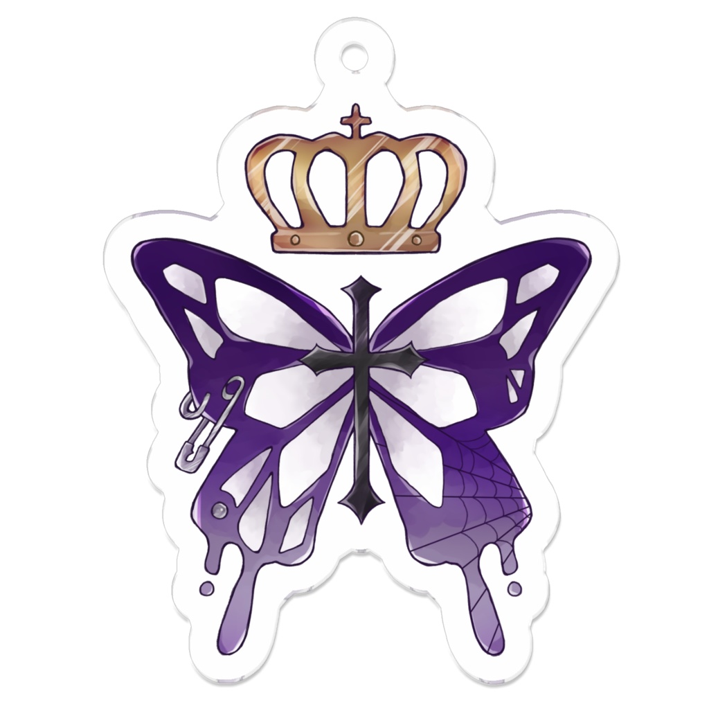 3周年記念【butterflyロゴ】アクリルキーホルダー
