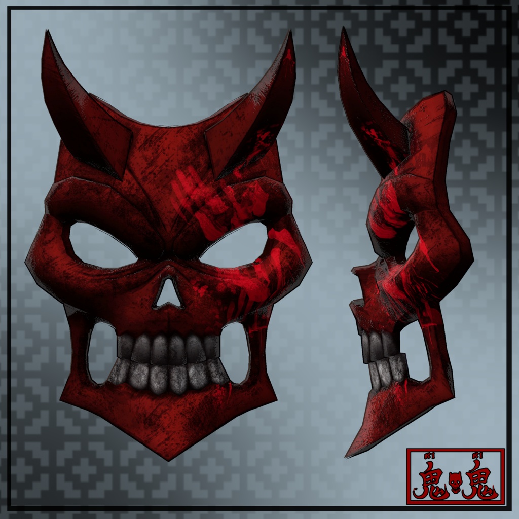 【3Dモデル】骨面01