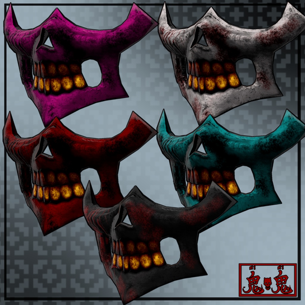 【3Dモデル】骨面02