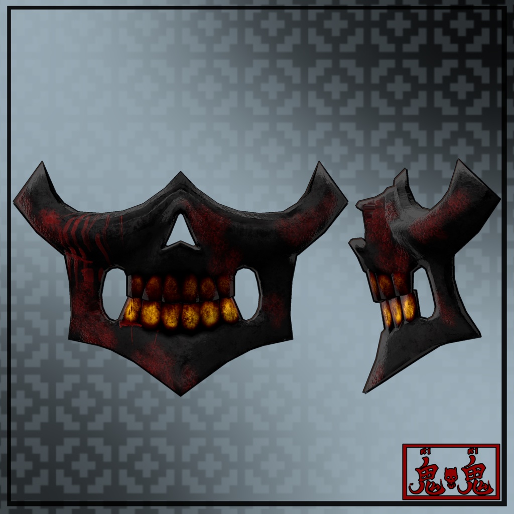 【3Dモデル】骨面02