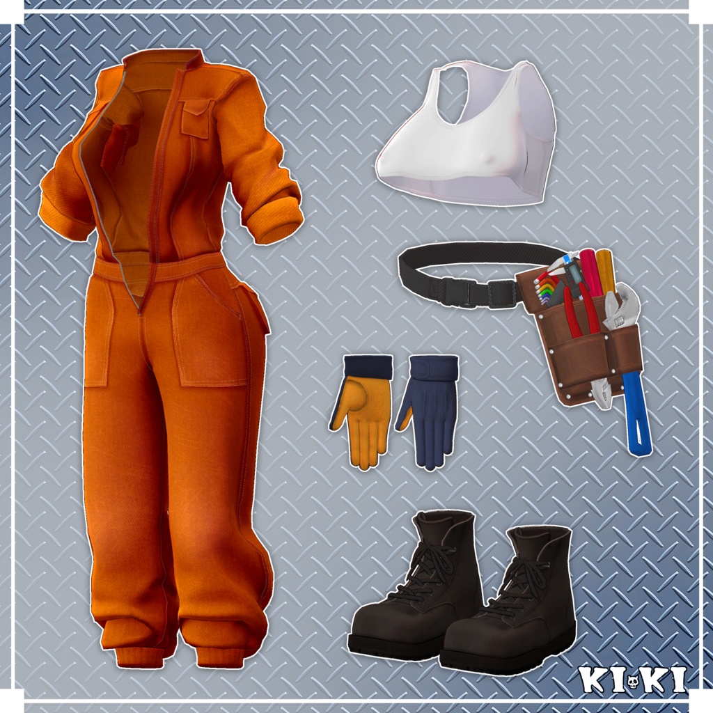 ツナギセット【3D衣装】