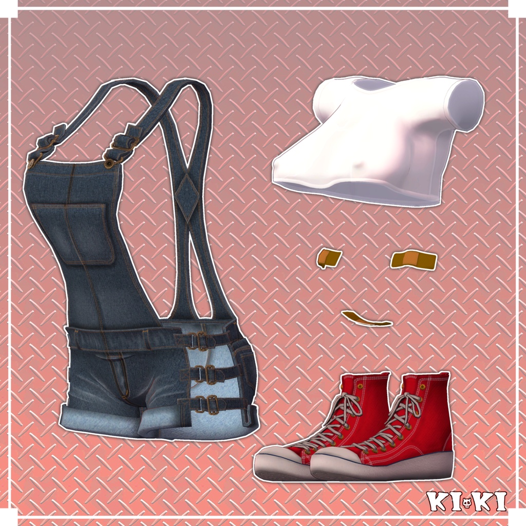 オーバーオール【3D衣装】